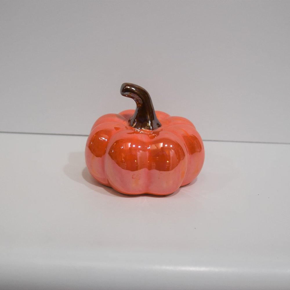 Orange Ceramic Pumpkin